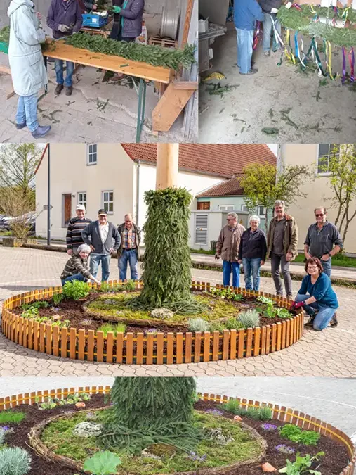 Naschgarten am Maibaum