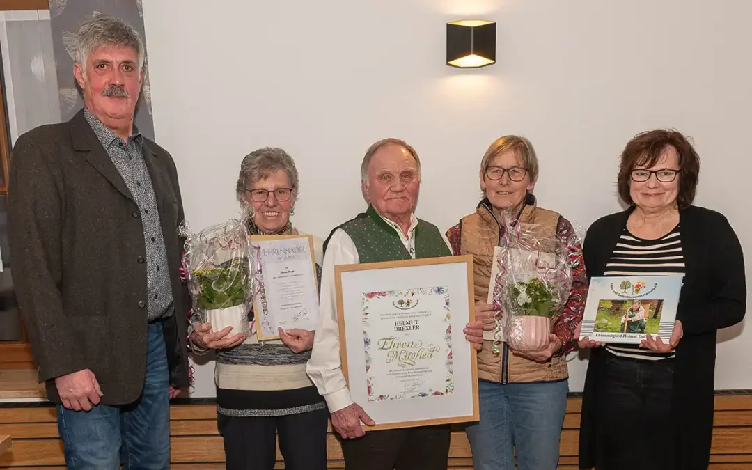 Hohe Auszeichnung beim Obst- und Gartenbauverein Harburg