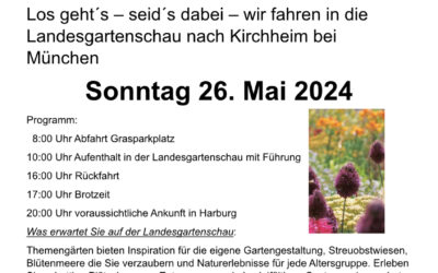 Vereinsausflugs zur Landesgartenschau am 26. Mai 2024